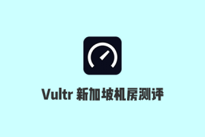 2020 Vultr Singapore 新加坡机房速度测试和延迟测试