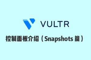 Vultr 使用教程：Vultr 官网控制面板使用介绍之 Snapshots 篇